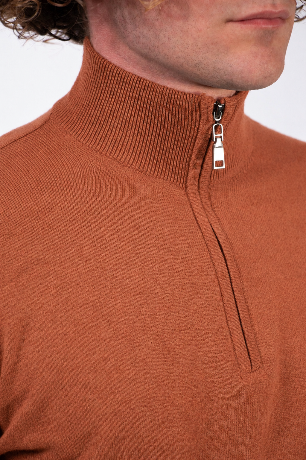 Demi zippé 70% Cachemire